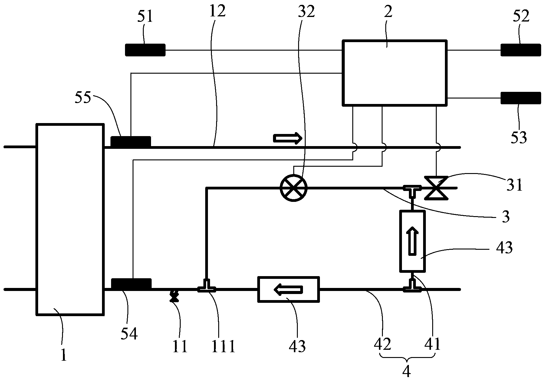 Water heater pipeline anti-freezing control method and system and water heater