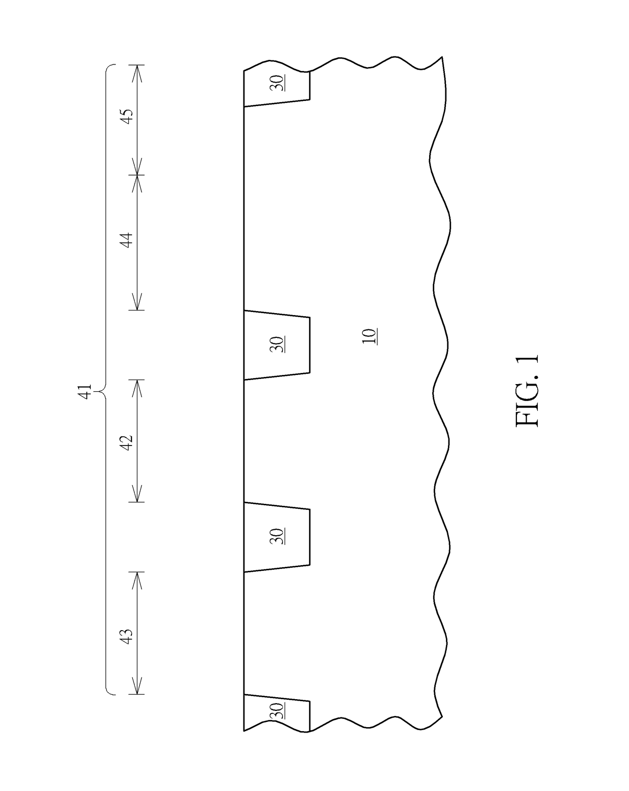 Metal trench de-noise structure and method for forming the same