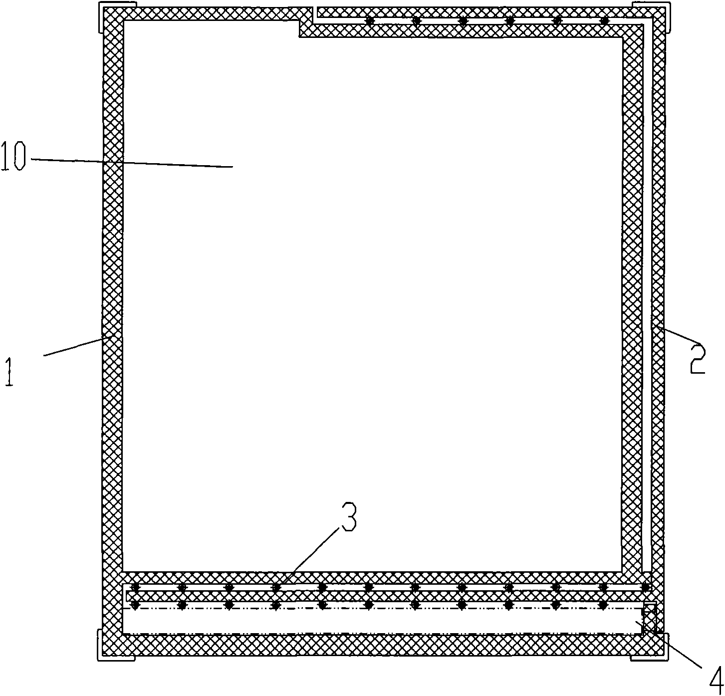 Extensible medical examination box body