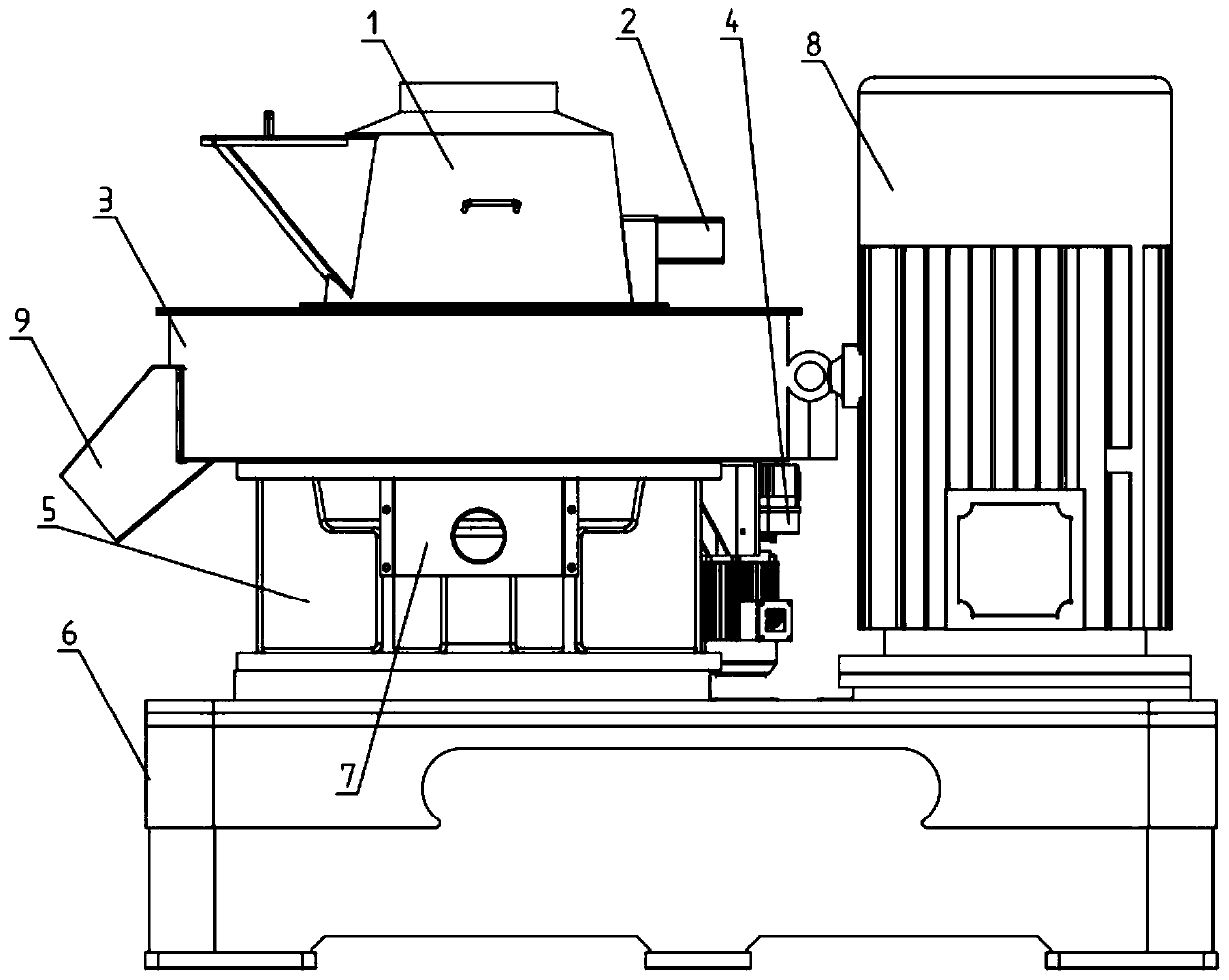 Upright diluted oil circulation ring mold pellet mill