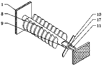 Efficient feeding and stirring device for thermal power station construction