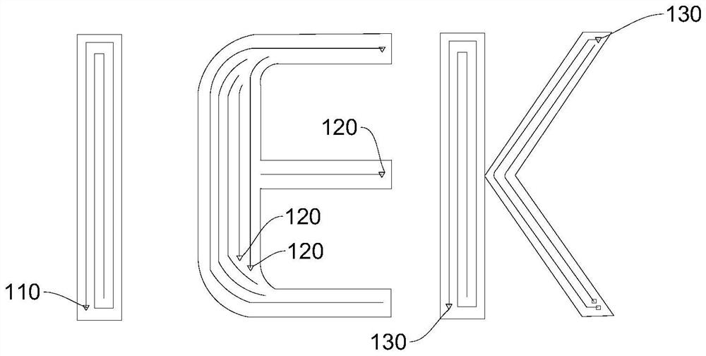 Laser printing path planning method and laser device