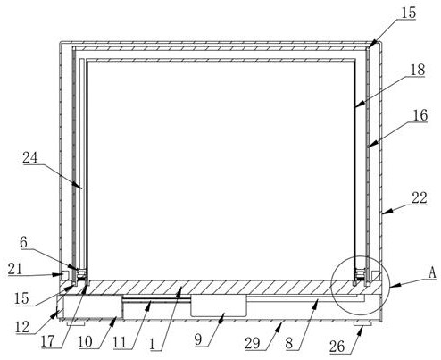 Automatic cleaning and rapid cooling dustproof box for computer for machinery