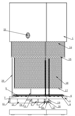 Automatic cleaning and rapid cooling dustproof box for computer for machinery