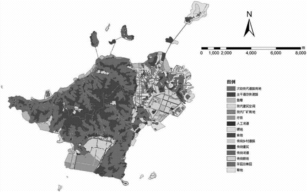 Rural landscape sensitiveness evaluation analysis method based on 3S (Remote sensing, Geography information systems and Global positioning systems) technology