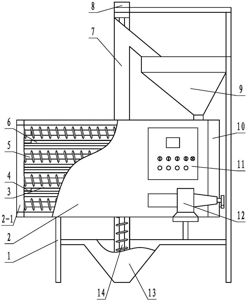 Peanut stir-frying machine