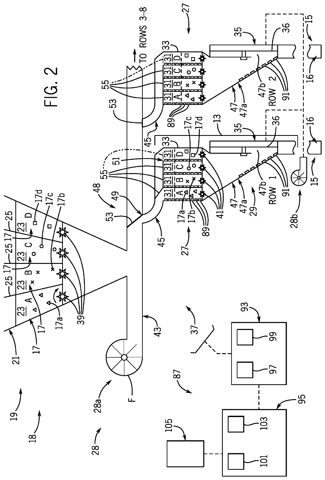 Multiple seed-type planting system with seed delivery speed control