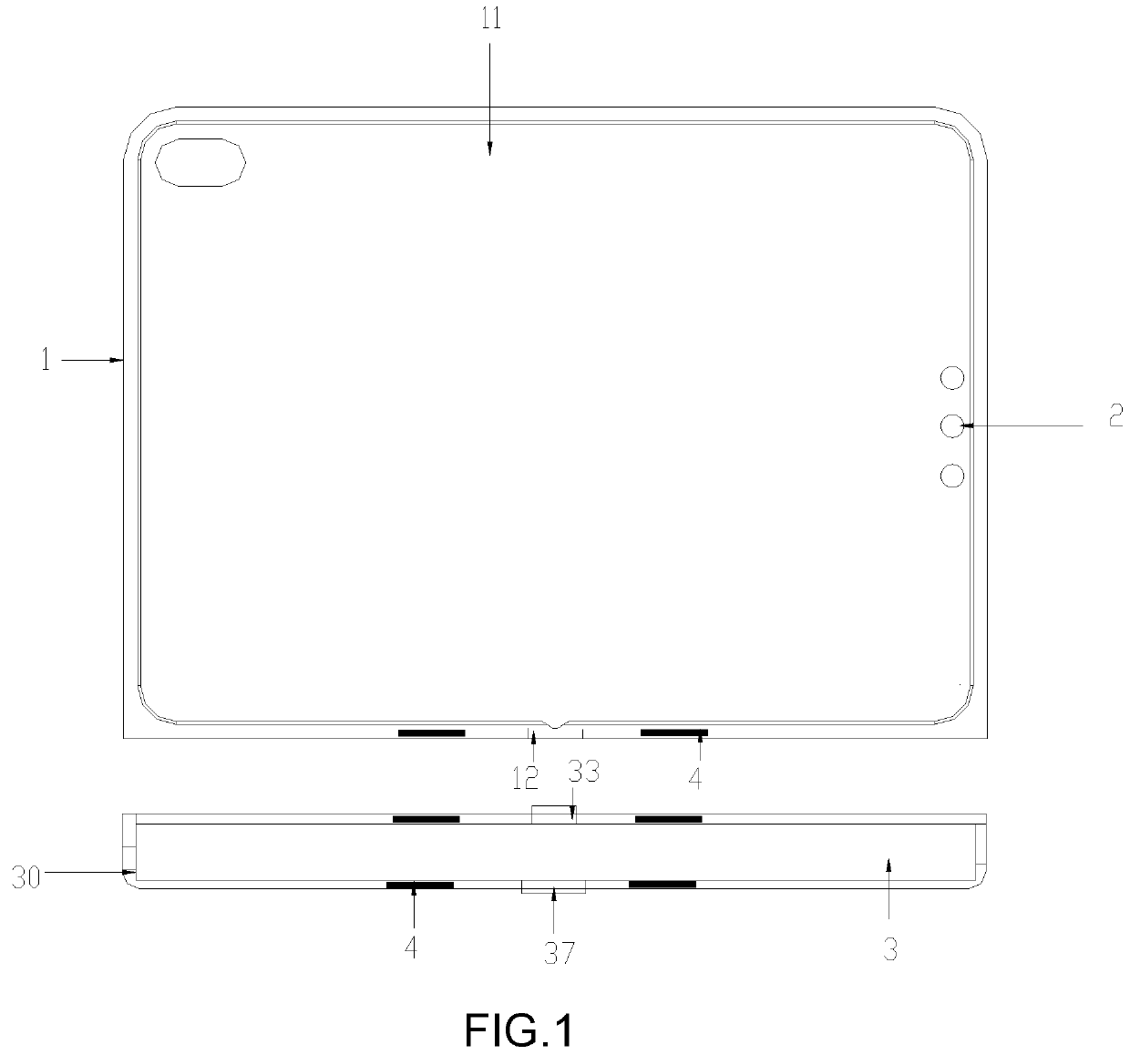 Protective case with electronic function