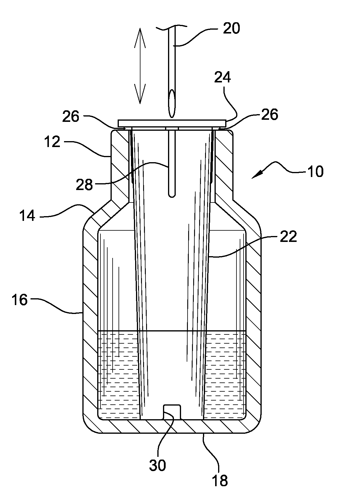 Device for reducing evaporation in a reagent bottle