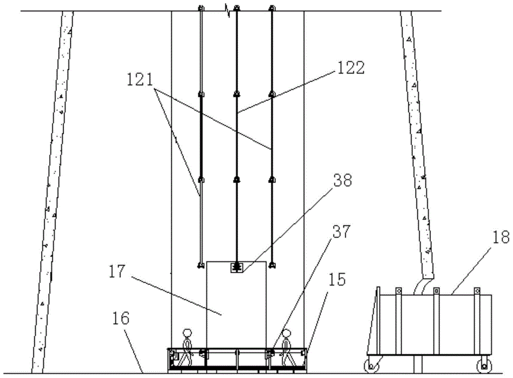 Tool for hoisting steel inner barrel of chimney and application method of tool