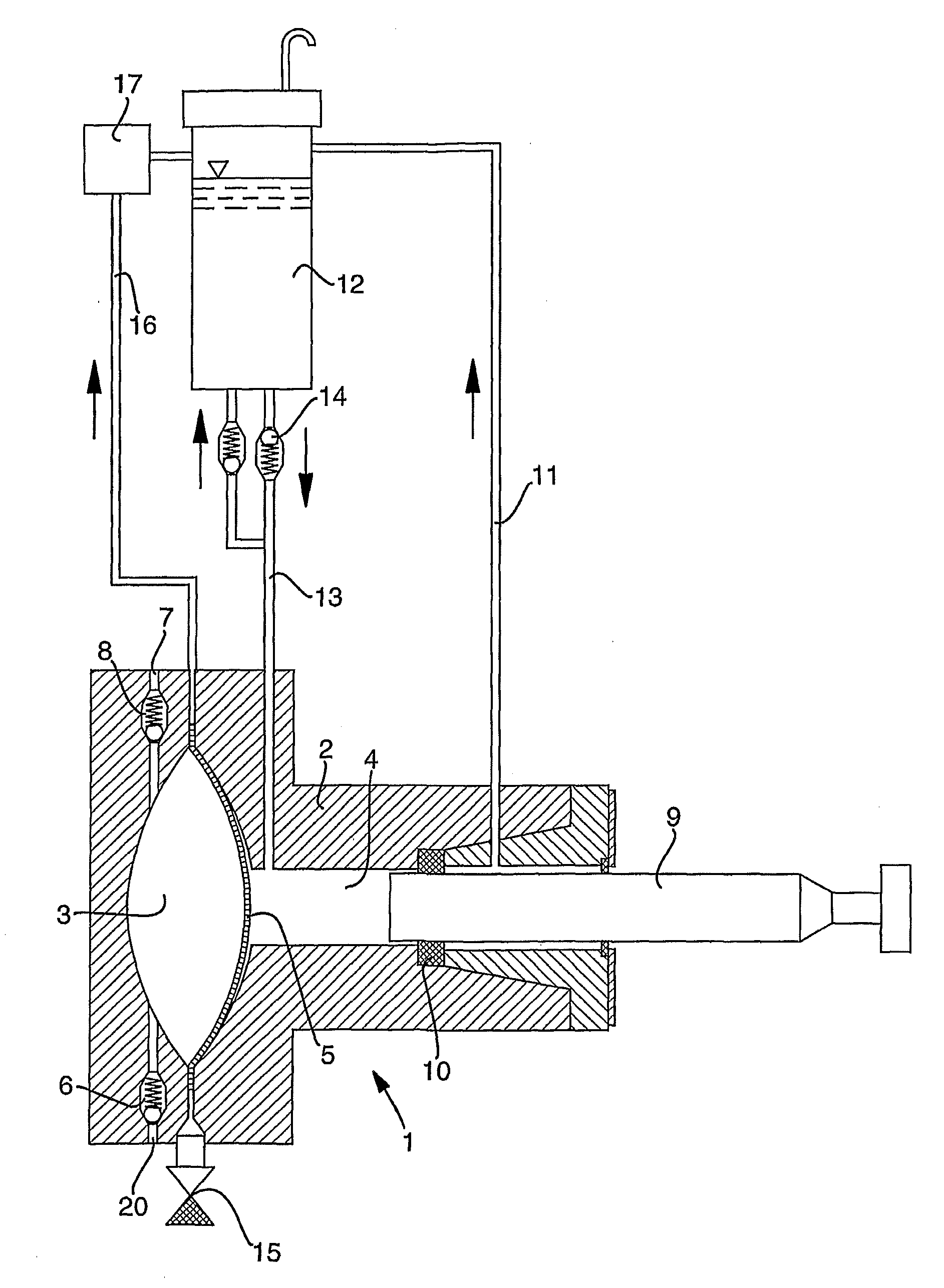 Membrane pump head for a homogenizer or a high-pressure pump