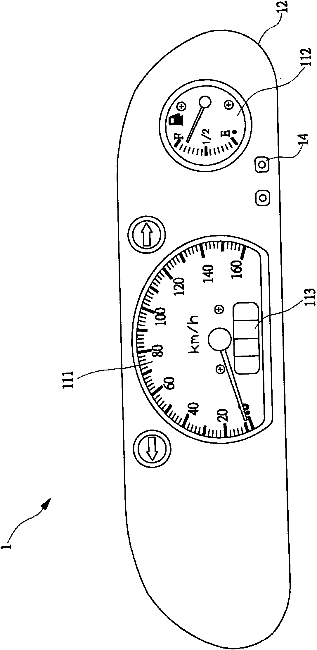 Meter key structure for vehicle