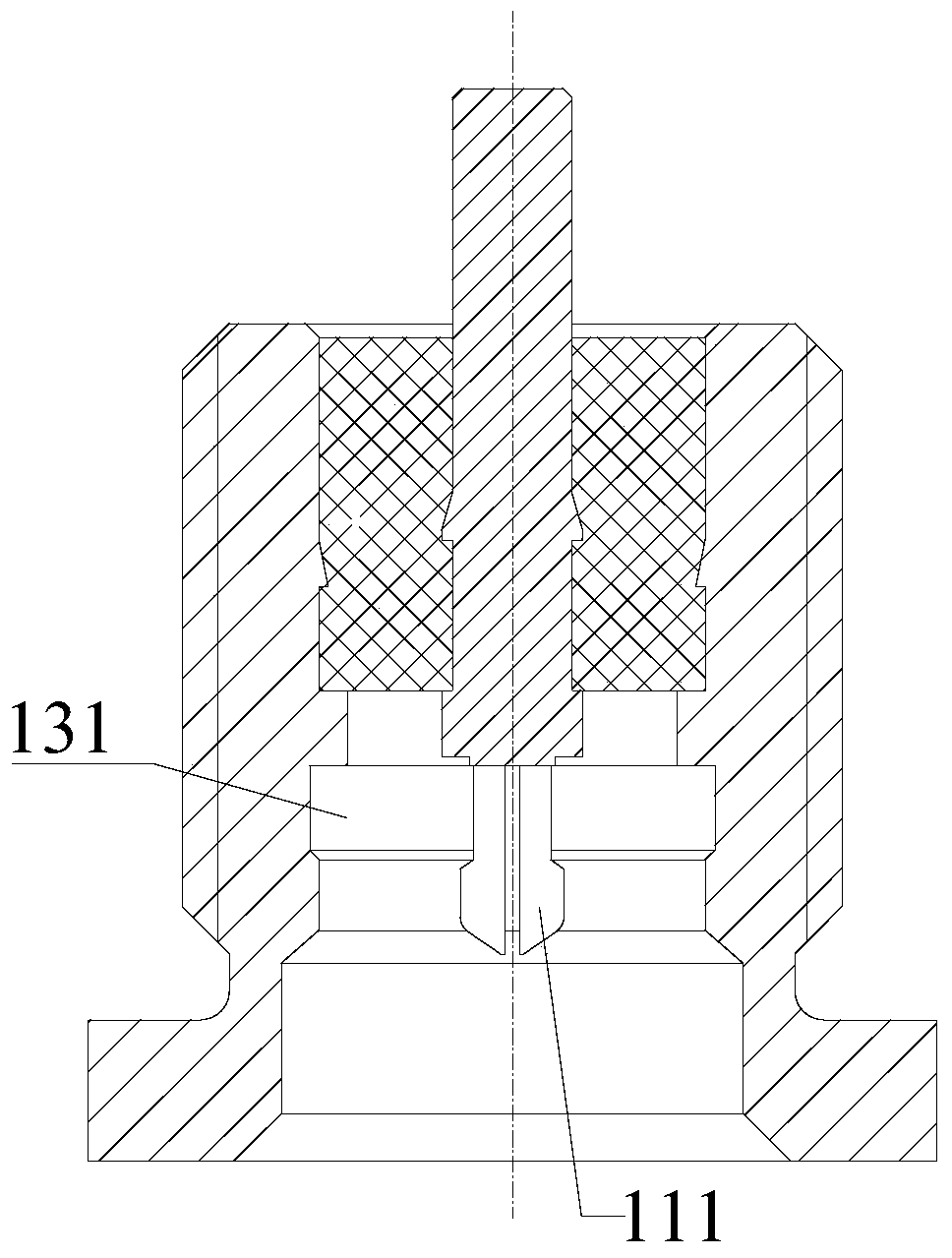 Radio-frequency coaxial connector with connector assembly