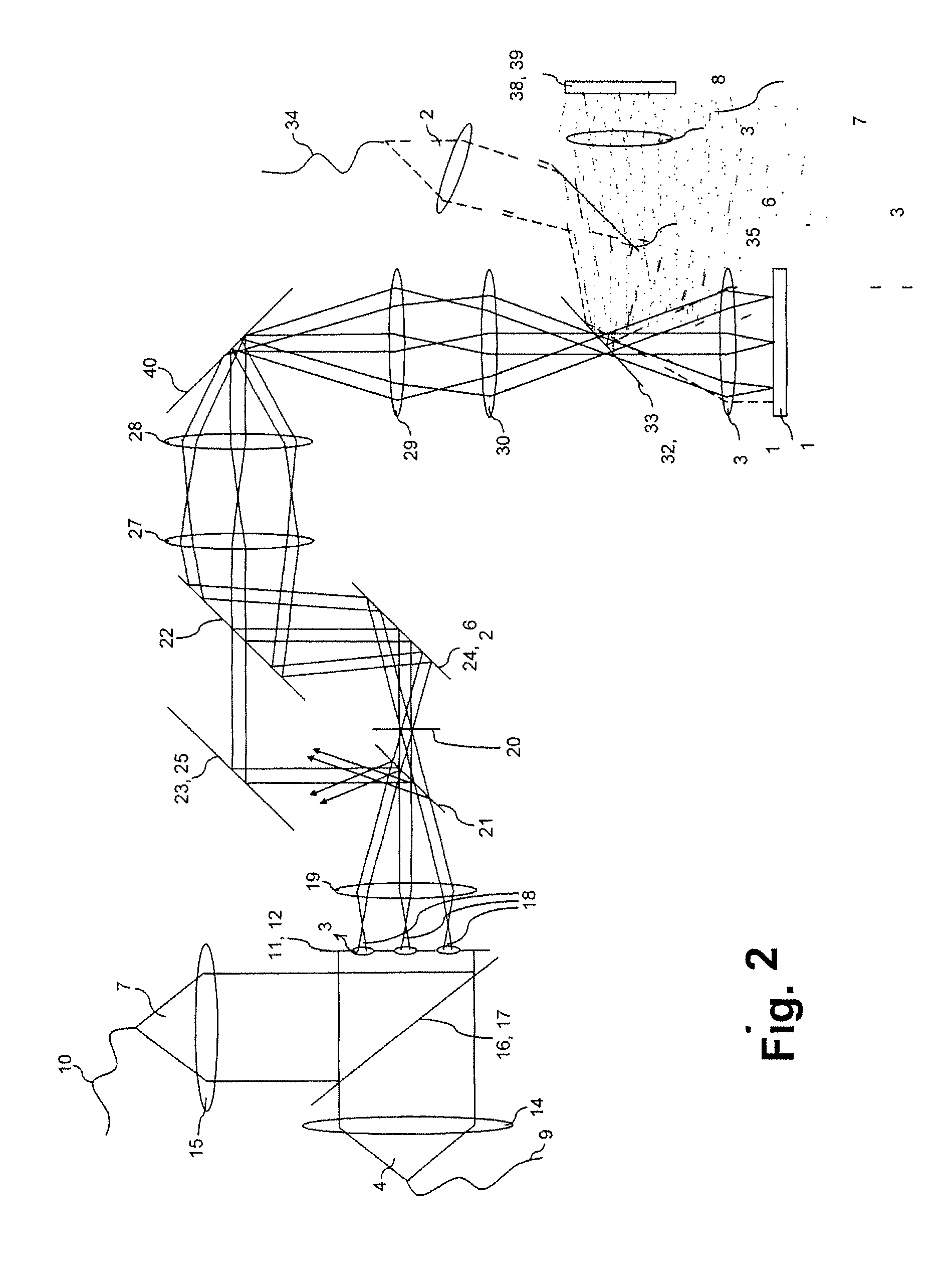 Method and microscope for high spatial resolution examination of samples