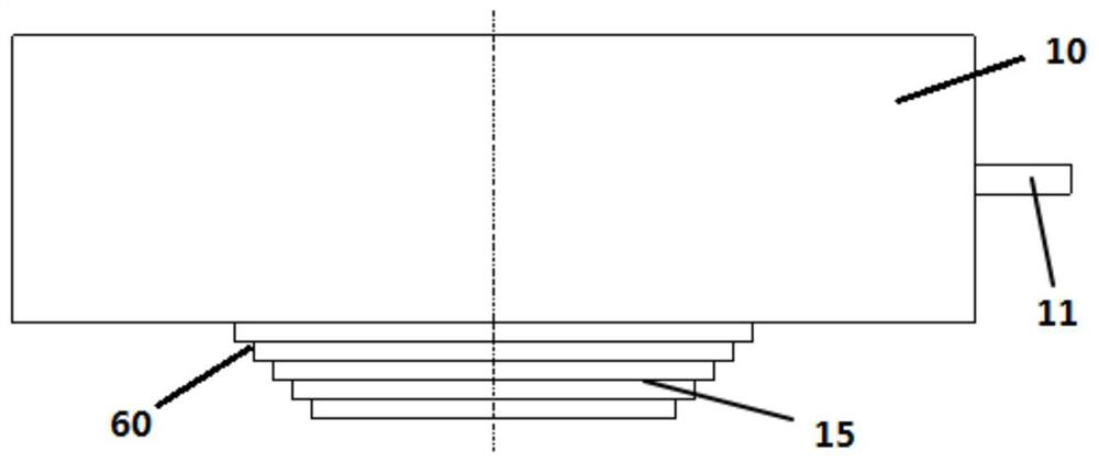 Pipe body pressure test device and pipe body pressure test method