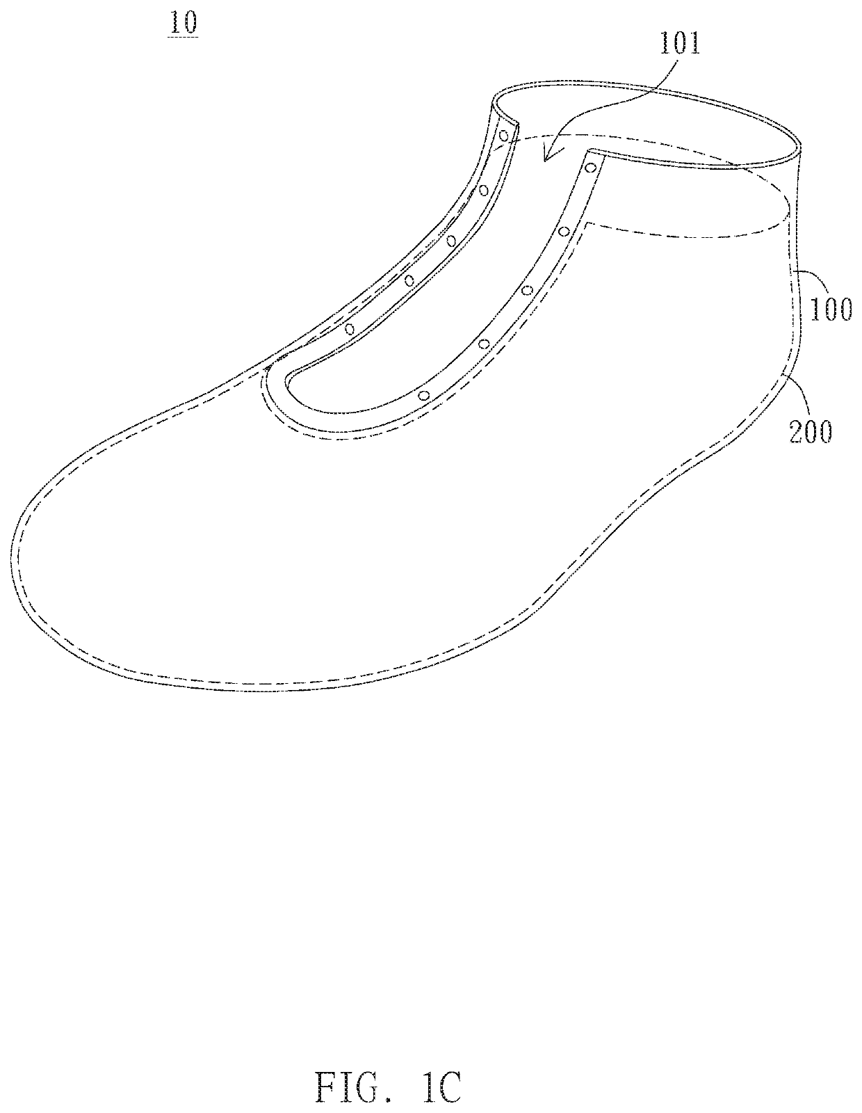 Method of forming and shaping waterproof and moisture permeable shoe upper and shoe upper thereof