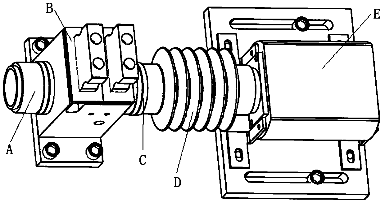 Connecting mechanism for collecting and detecting fluorescence