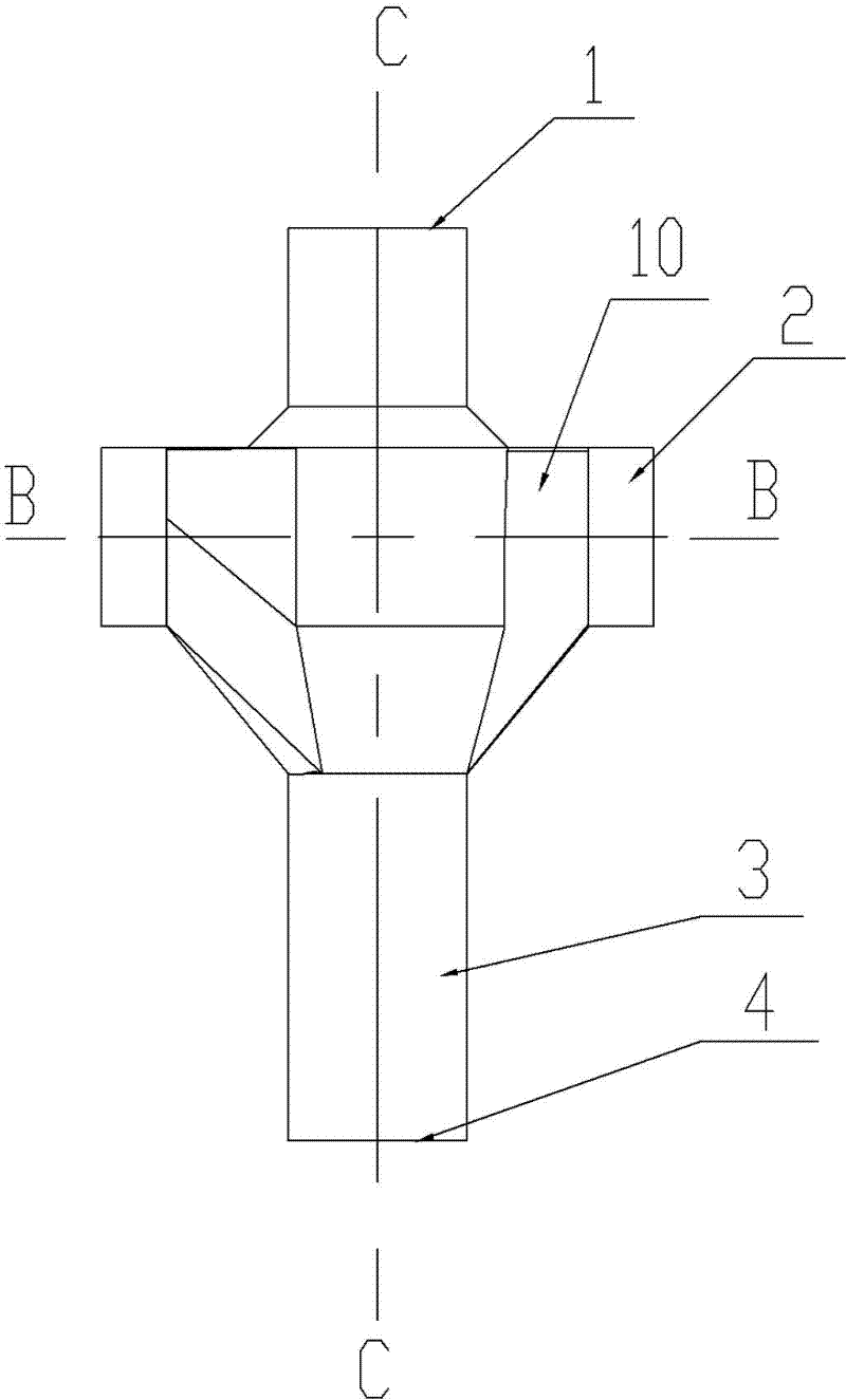 Joint of vortex drain tube