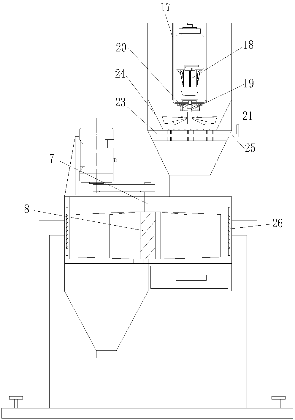 Medicinal material grinder with sieving function