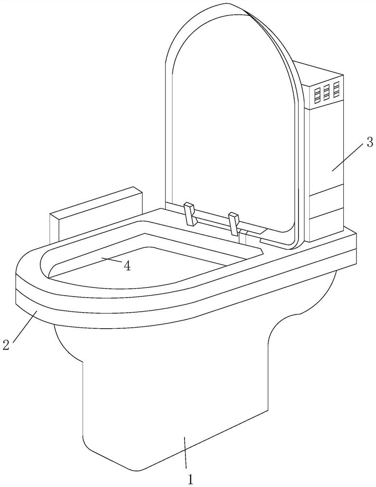 An environmentally friendly toilet that saves water resources