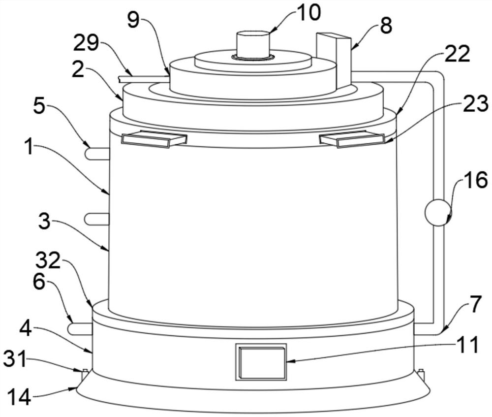 Aluminum trichloride reacting furnace with good air tightness and using method thereof