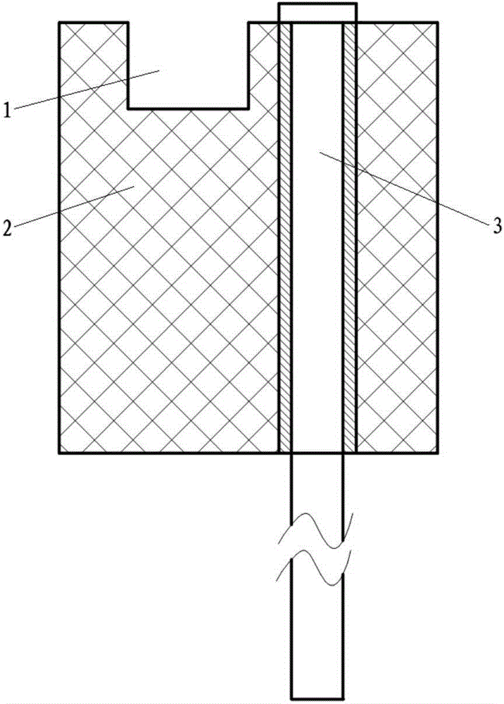 A miniature asymmetric ceramic electrode plug