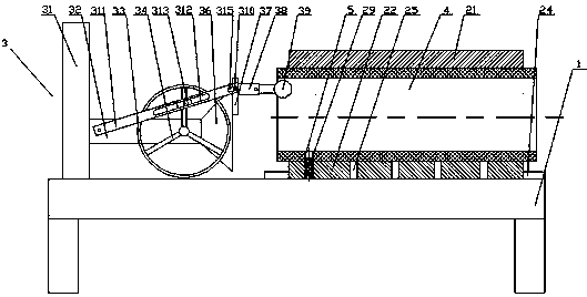 Secondary machining process for oil hole of hydraulic cylinder of horizontal jack