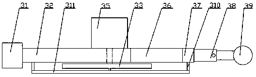 Secondary machining process for oil hole of hydraulic cylinder of horizontal jack