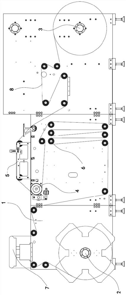 Label moving equipment