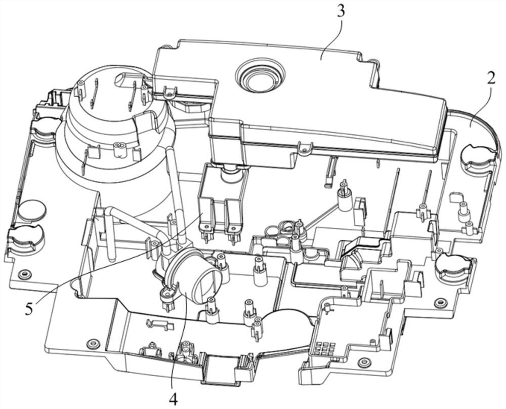 Quick disassembly and assembly structure for liquid storage bottle of intelligent closestool