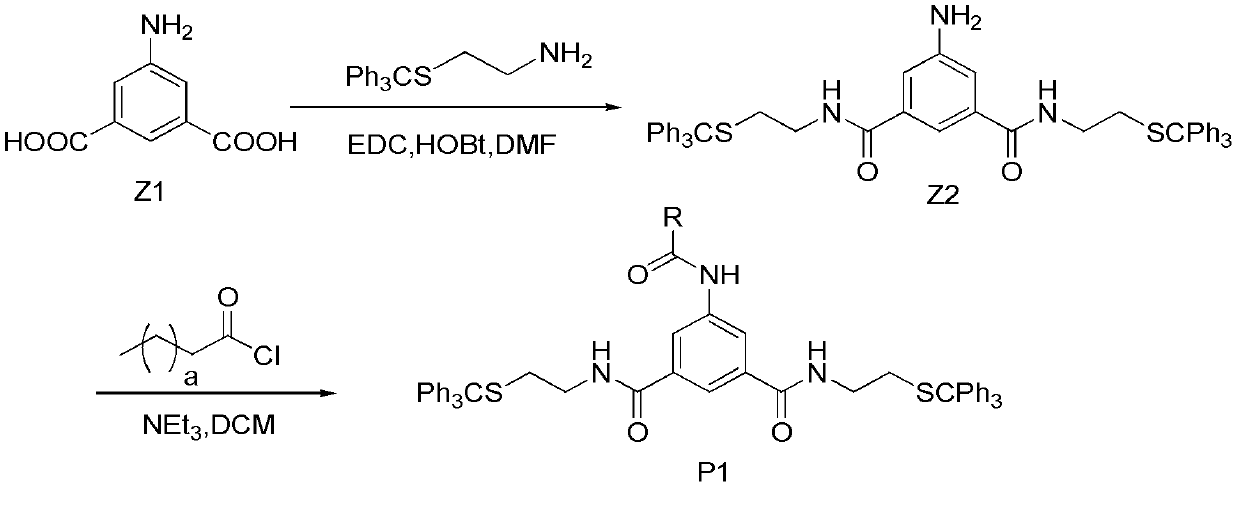 Amphiphilic block copolymer connected through molecular glue and synthesis method and application of copolymer