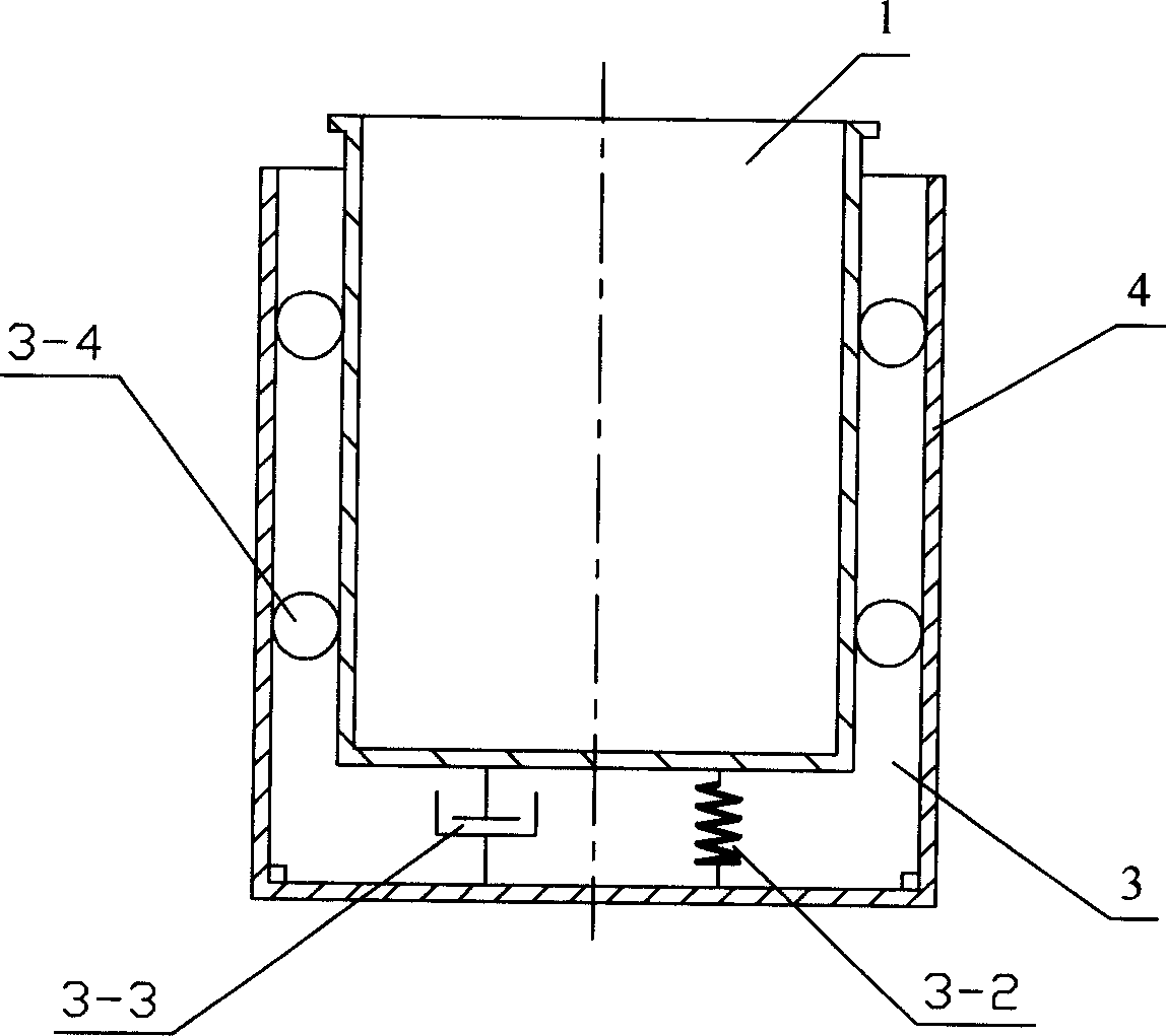Integrated shock absorbing vibrating isolation device for stellite