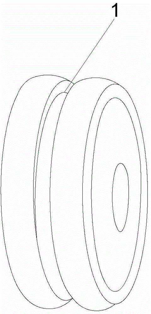 Non-inflatable tyre having tread of comfortable elastic structure