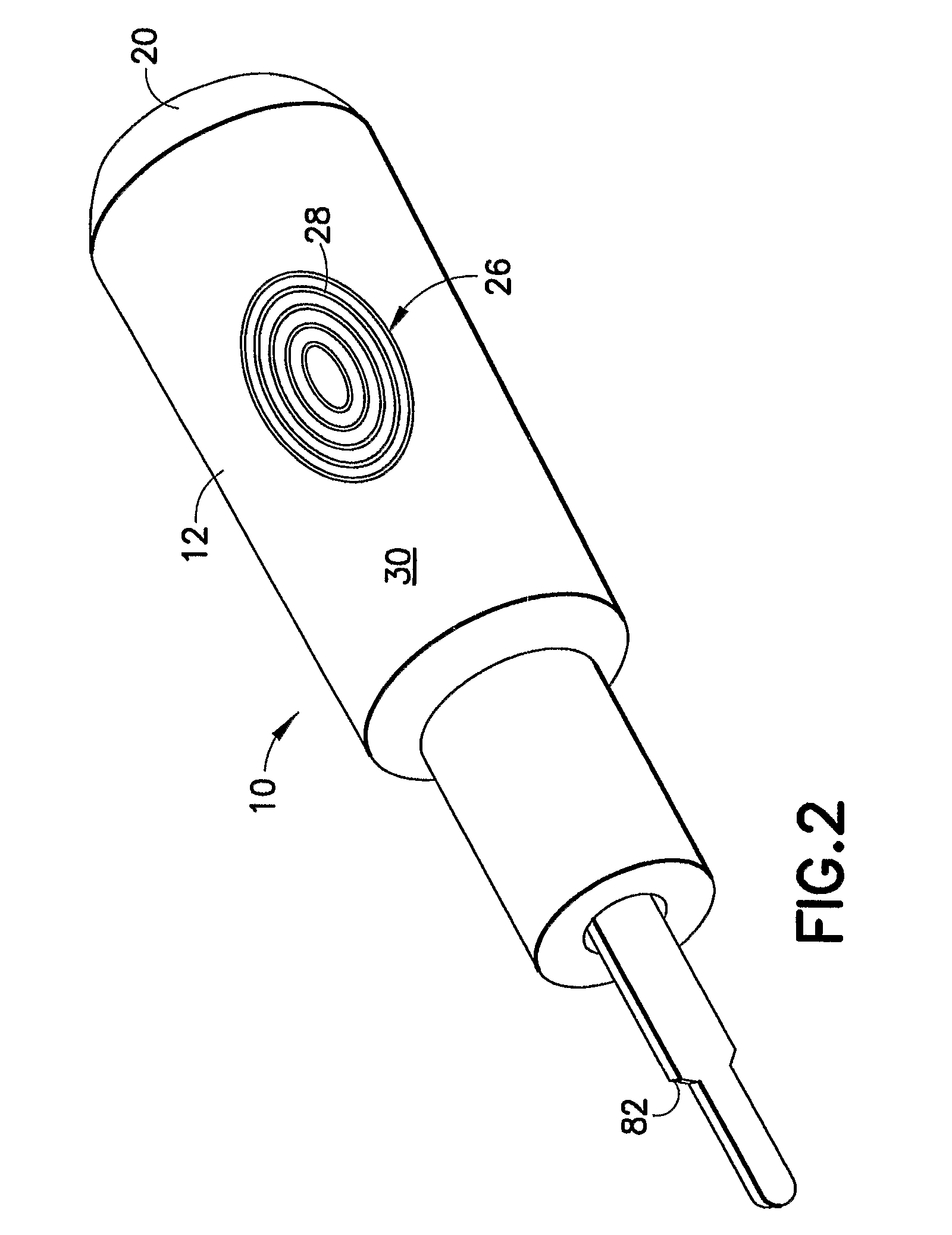 Squeeze activated medical puncturing device