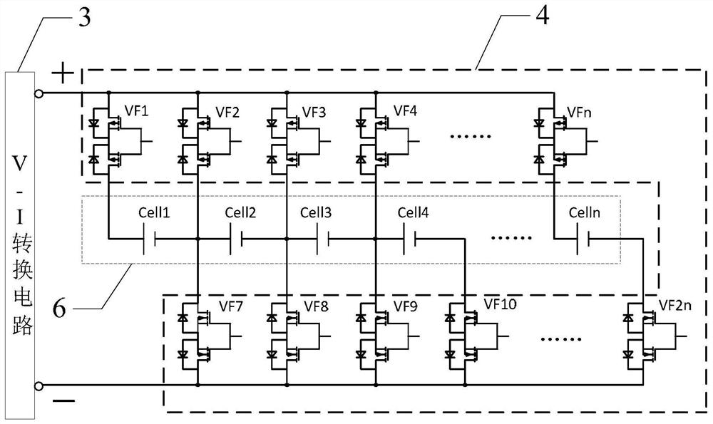 A lithium-ion battery pack electrochemical impedance spectroscopy online measurement device