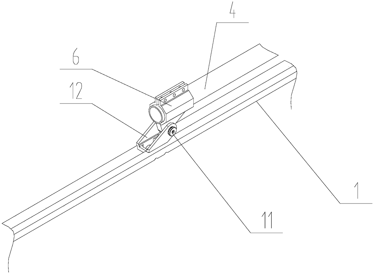 Hanging attitude adjustment device for solar wing panel surface installation and testing