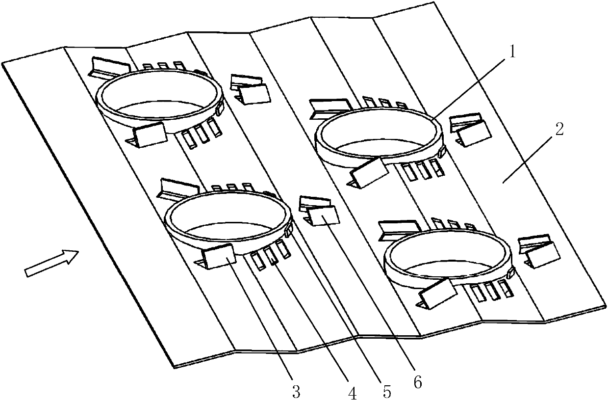 A corrugated fin heat exchange structure and design method for mine air cooler