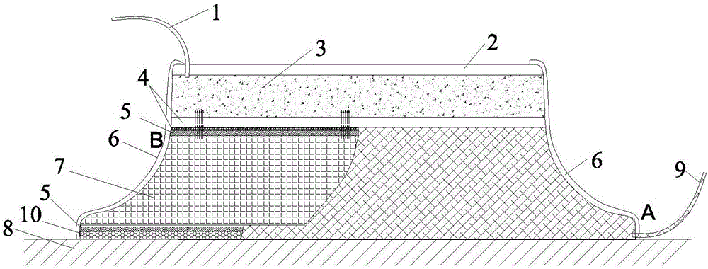 Gas-liquid separating membrane, gas-liquid separating membrane supporting material compound and application