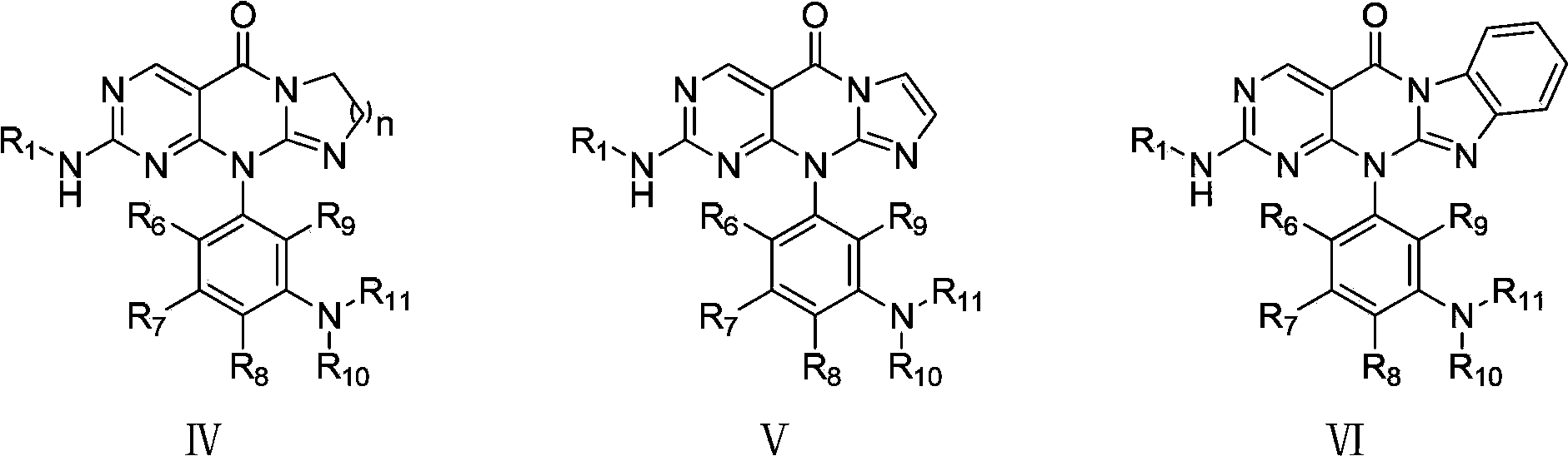 Pyrimidotricyclic compounds or pyrimidotetracyclic compounds, pharmaceutical composition and applications thereof