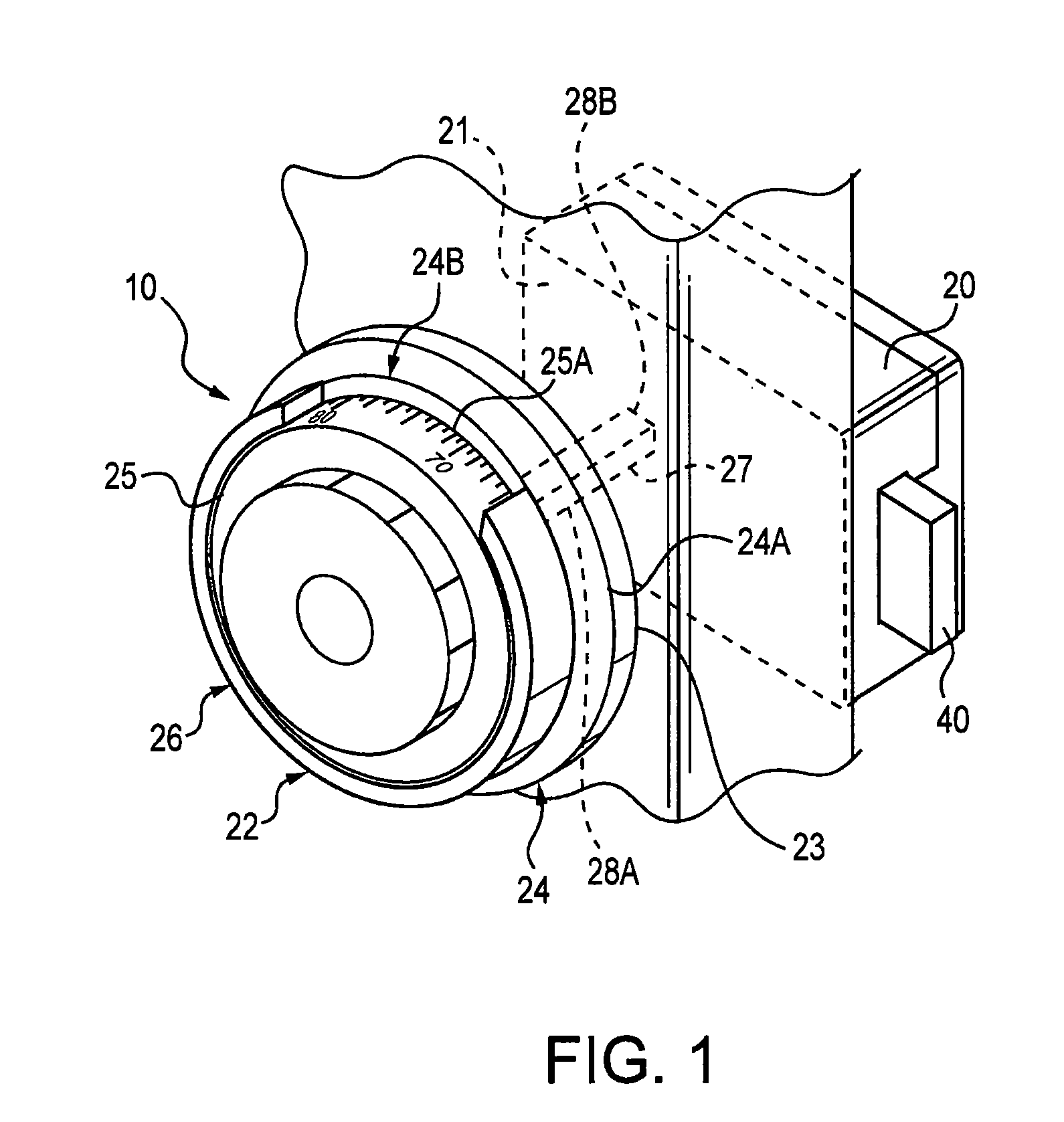 Spindle and method of orienting a spindle into a dial