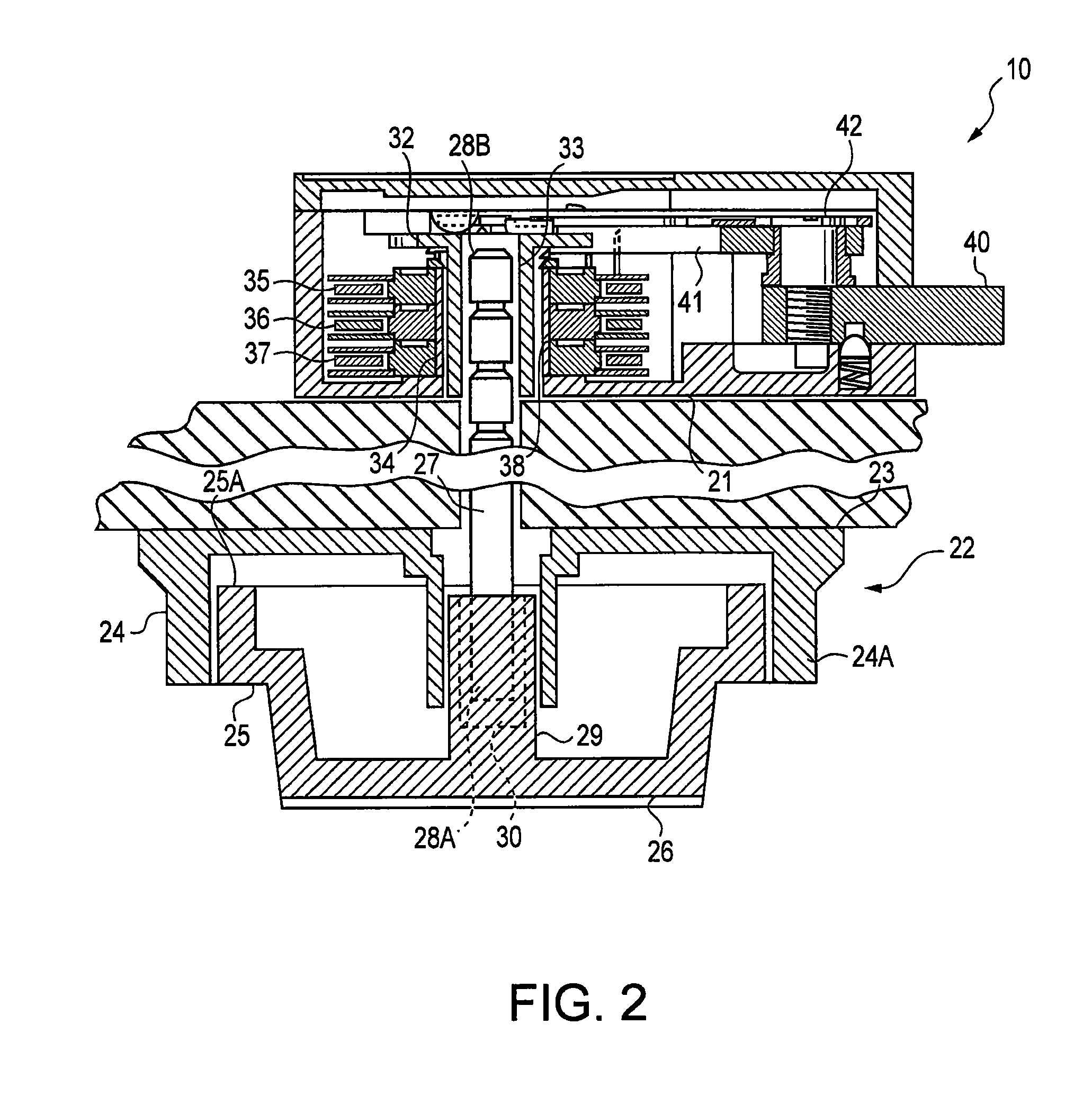 Spindle and method of orienting a spindle into a dial