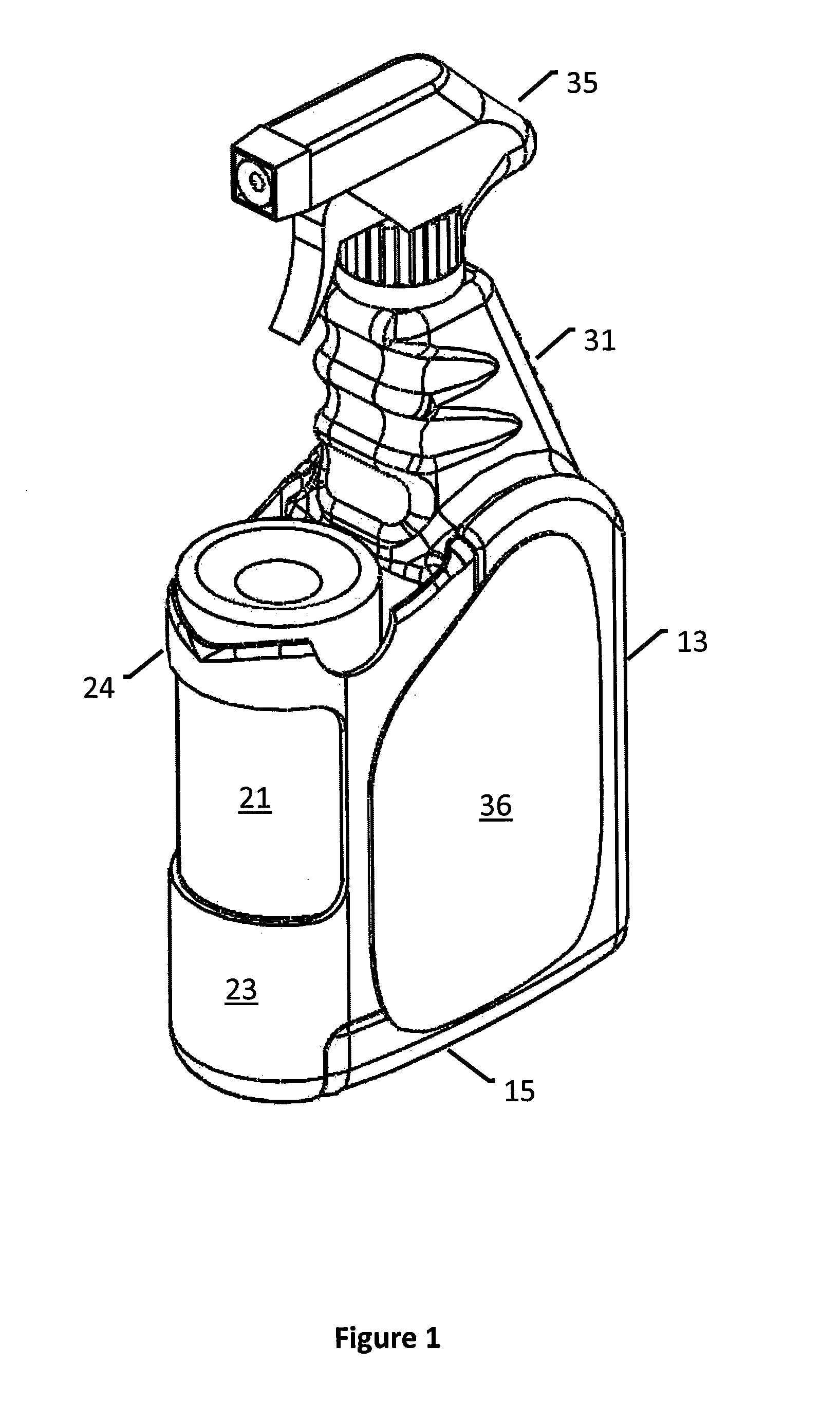 Apparatus for mixing measured amounts of concentrate with a dilutant and method of using same