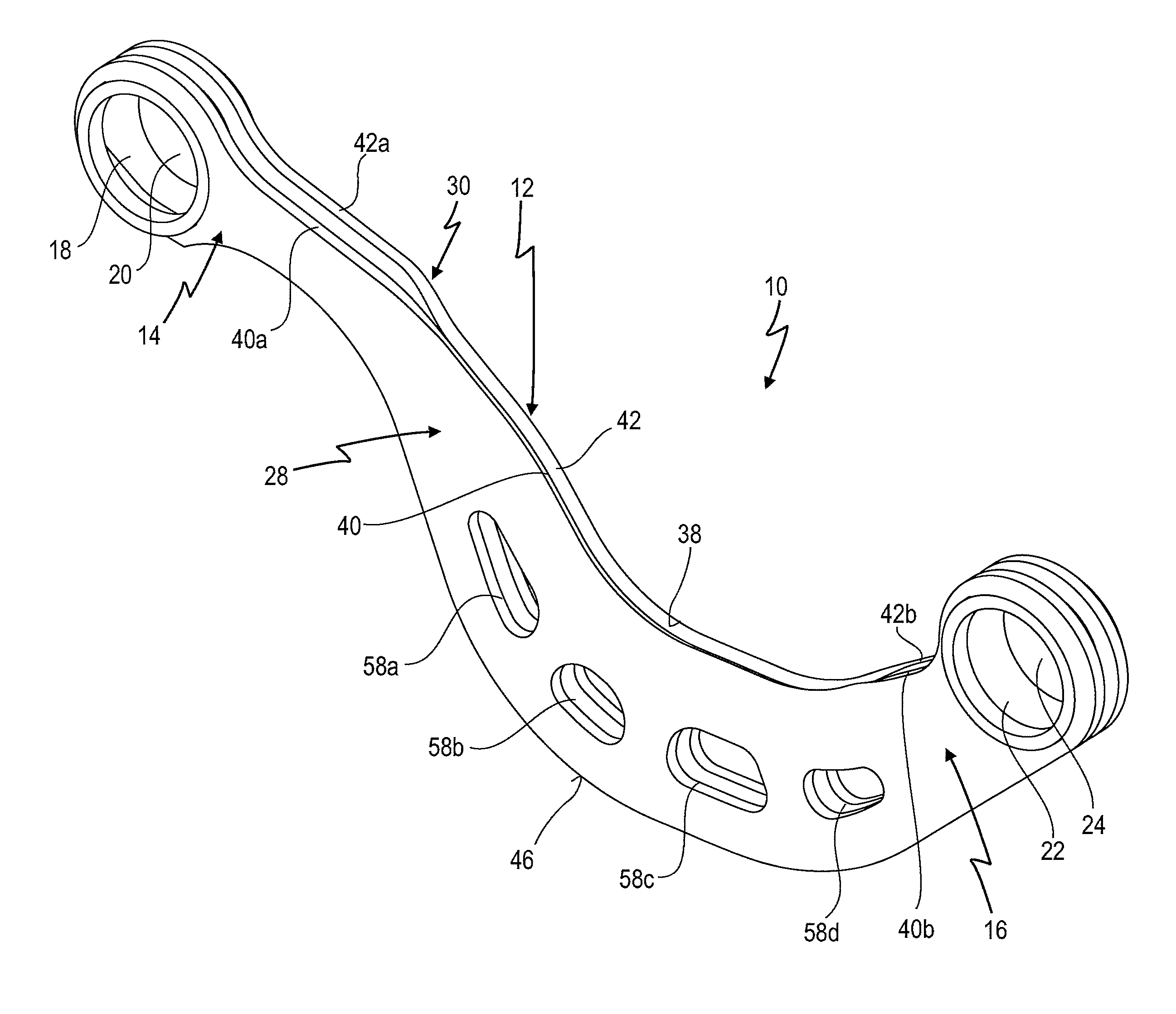 Stabilizing strut for a chassis of a vehicle