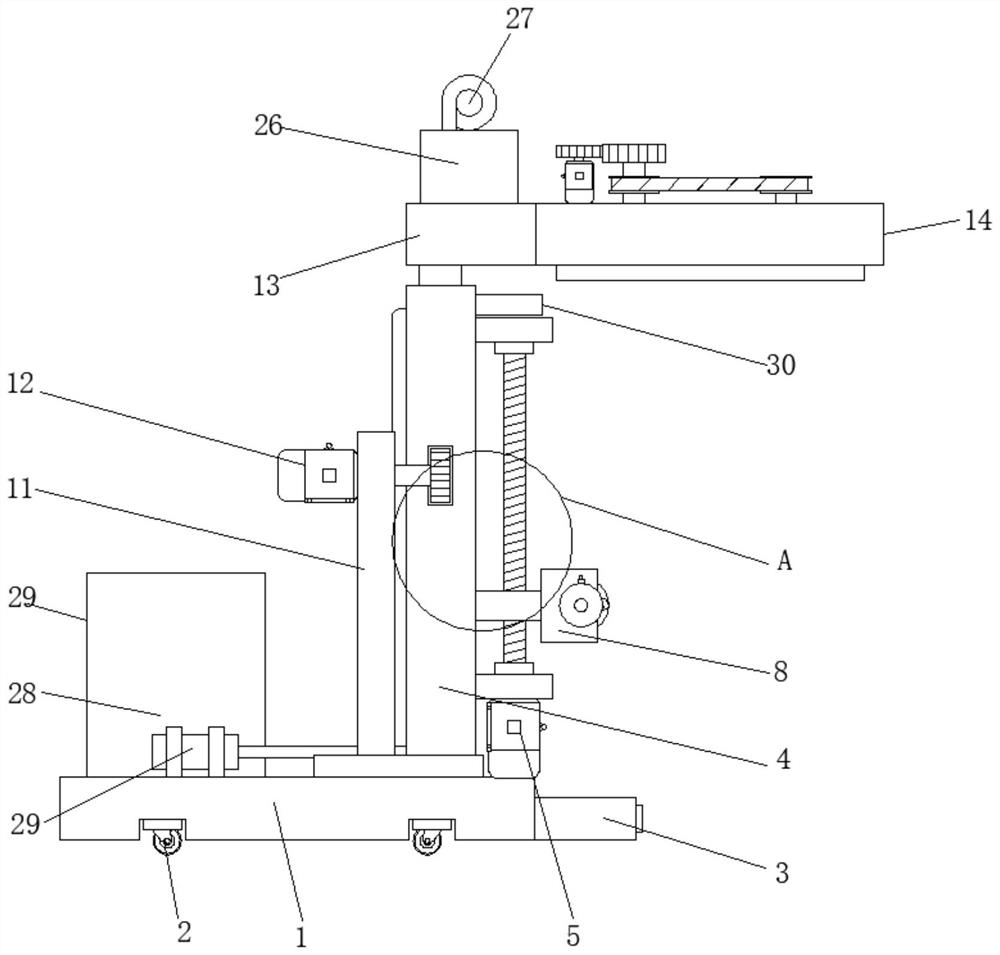 A large-scale industrial air-conditioning shell dust cleaning device