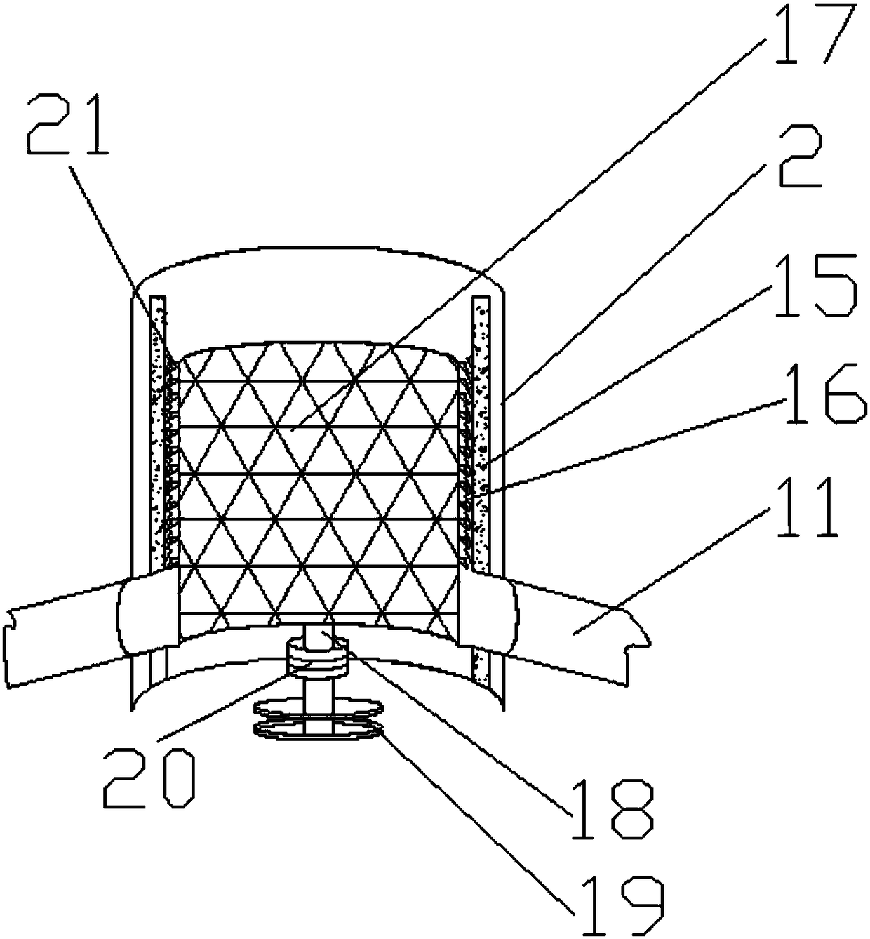 Bamboo and wood raw material pulverizing device