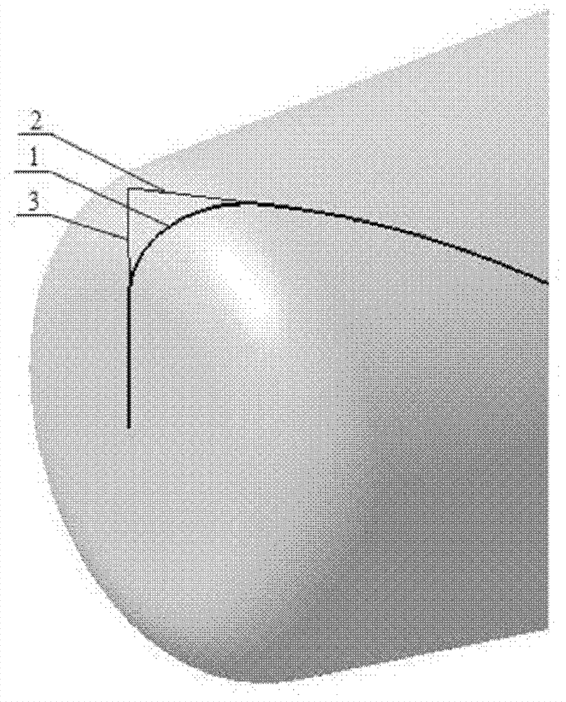 Method for forming annular end tooth edge line of arc-shaped end tooth vertical mill