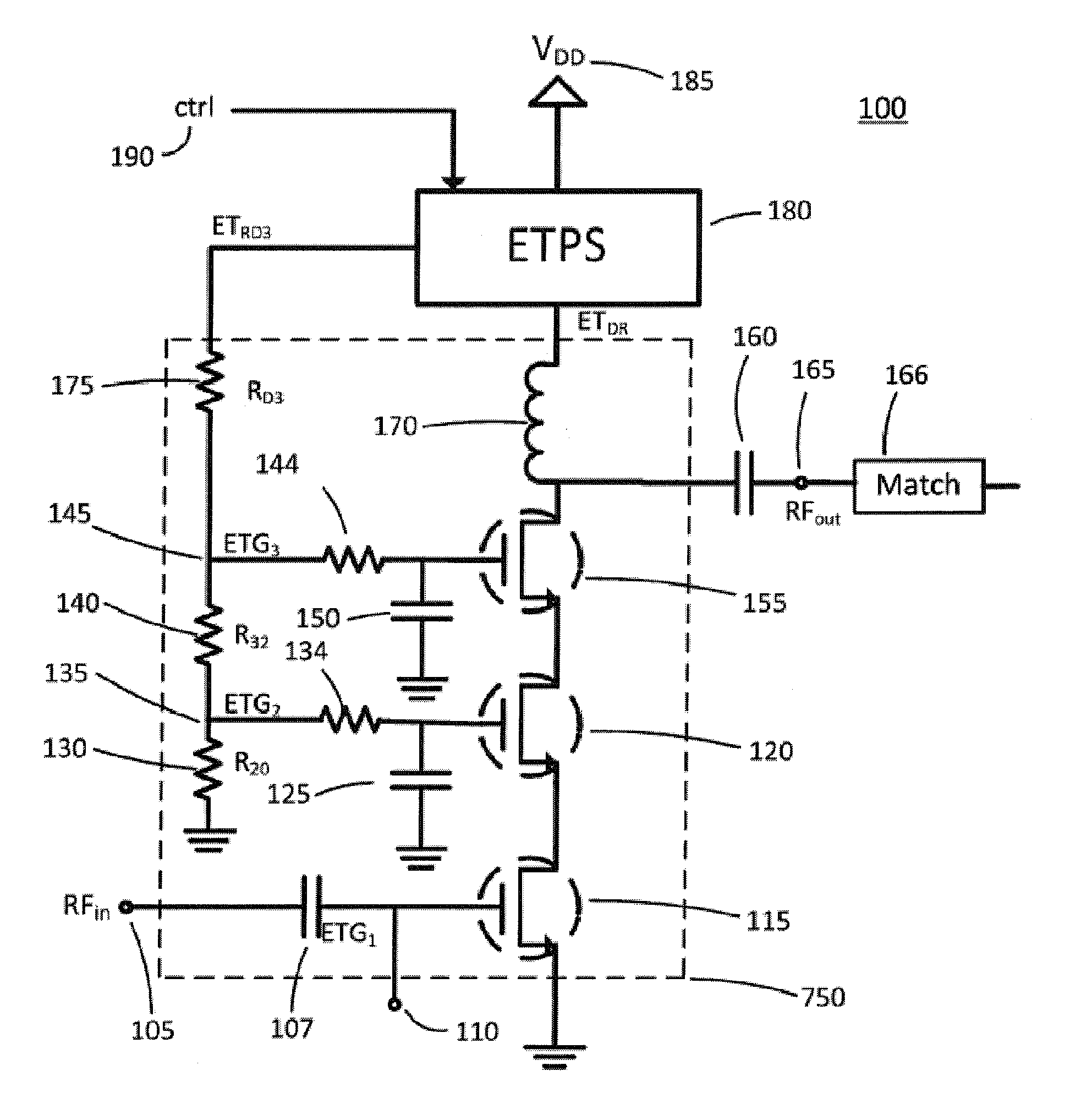 Optimization Methods for Amplifier with Variable Supply Power