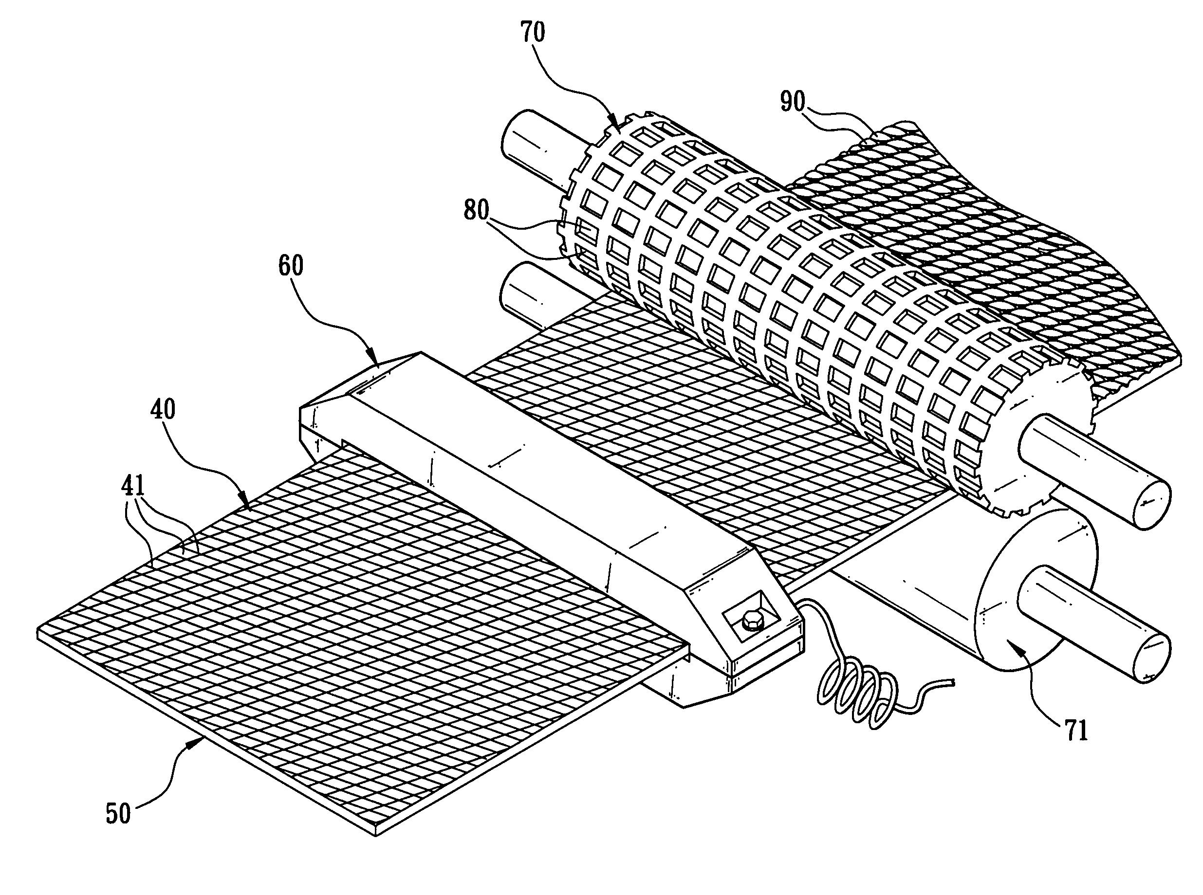 Method for manufacturing slippery-proof foam materials having protruded threads