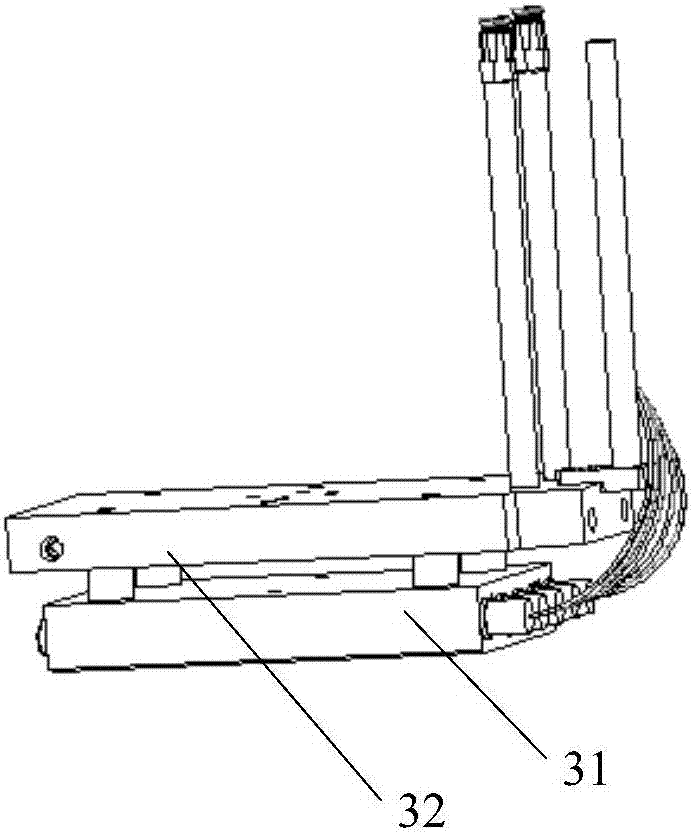 Multi-stage heating forming prepressing device for hot bending of glass