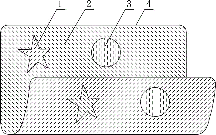 A kind of plain shaded double-sided jacquard velvet and its weaving method